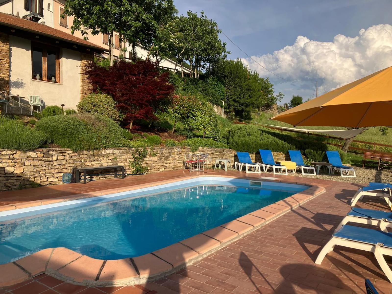 Casa Petra - Casa Tre Stelle - Casa Caneva - Ferien für 6-14 Personen Ponti Exterior foto